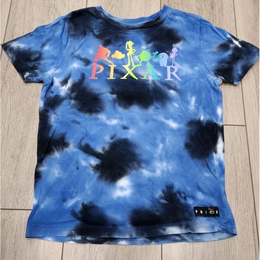 Disney Pixar Pride tie dye tshirt kids‎ Medium Size 7/8 Woody